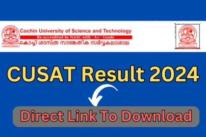 CUSAT Result 2024