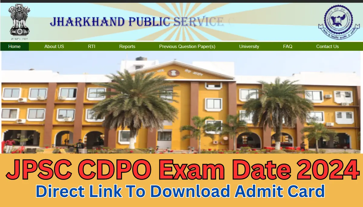 JPSC CDPO Exam Date 2024