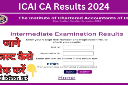 ICAI CA Results 2024