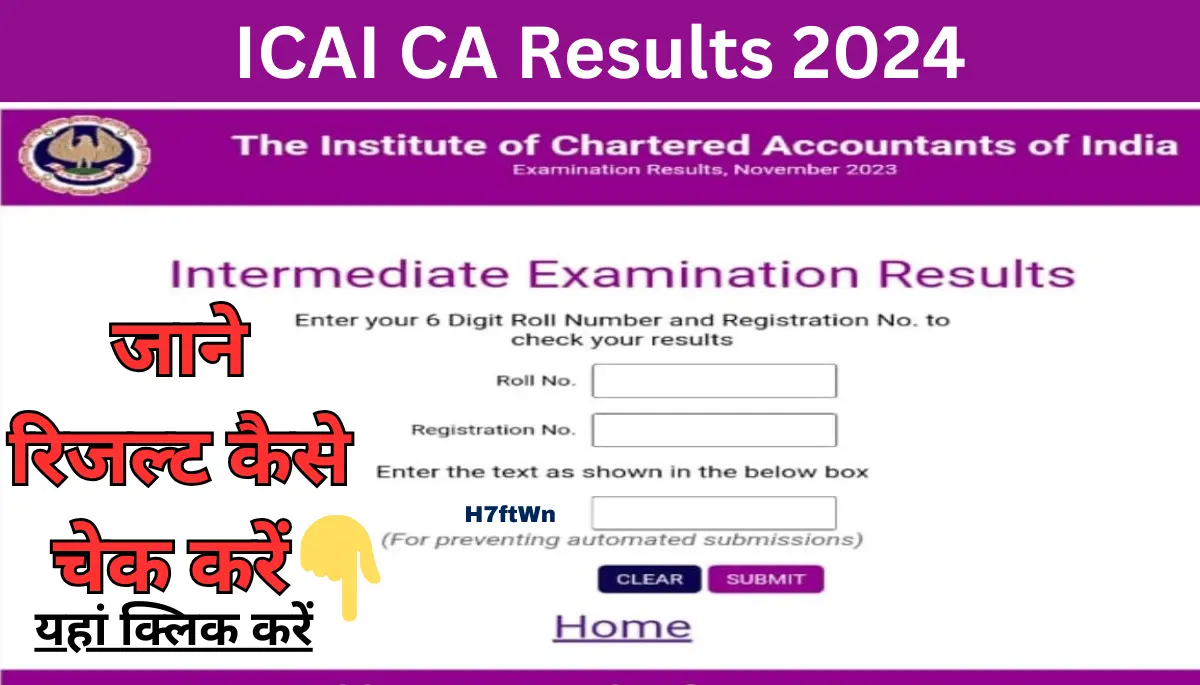 ICAI CA Results 2024